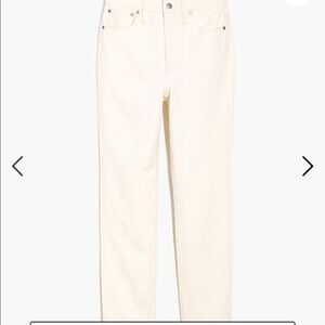 Madewell The High-Rise Perfect Vintage Jean in Tile White